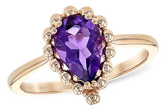 A225-76704: LDS RING 1.06 CT AMETHYST