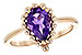 A225-76704: LDS RING 1.06 CT AMETHYST