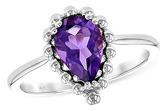 A225-76704: LDS RING 1.06 CT AMETHYST