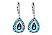 A226-67613: EARR 3.15 TW BLUE TOPAZ 3.32 TGW