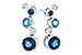 A309-43077: EARR 2.27 BLUE TOPAZ 2.40 TGW