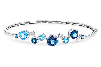 A310-27577: BANGLE 3.95 TW BLUE TOPAZ 4.06 TGW