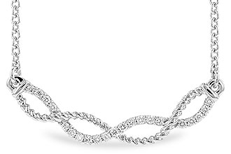 A310-28504: NECKLACE .12 TW (18")