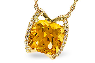 A310-32177: NECKLACE 3.74 CITRINE 3.85 TGW (10MM CIT)