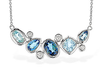 A310-33013: NECK 2.57 BLUE TOPAZ TW 2.72 TGW (18")