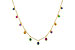 A310-33940: NECK .90 TW MULTI-COLOR SAPPH & GREEN GARNET (18")