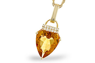 A310-33986: NECKLACE 3.12 CITRINE 3.18 TGW (12x10MM CIT)