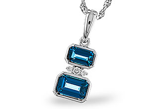 A311-20331: NECK .95 TW LONDON BLUE TOPAZ .98 TGW