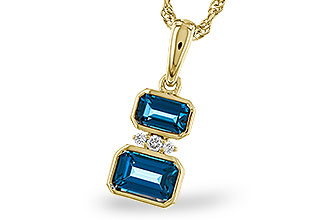 A311-20331: NECK .95 TW LONDON BLUE TOPAZ .98 TGW