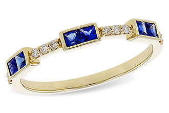 A311-22177: LDS WED RG .36 SAPPHIRE .43 TGW