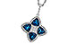 A311-23013: NECKLACE 2.79 LONDON BLUE TOPAZ 2.85 TGW