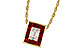 A311-25777: NECKLACE .82 RUBY TW 1.00 TGW