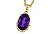 A311-26640: NECKLACE 2.70 AMETHYST 2.76 TGW (12x8MM OV)