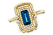 A312-09404: LDS RG .84 LONDON BLUE TOPAZ .96 TGW (8x4MM LBT)