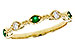 A312-09440: LDS WED RG .10 TW EMERALD .19 TGW