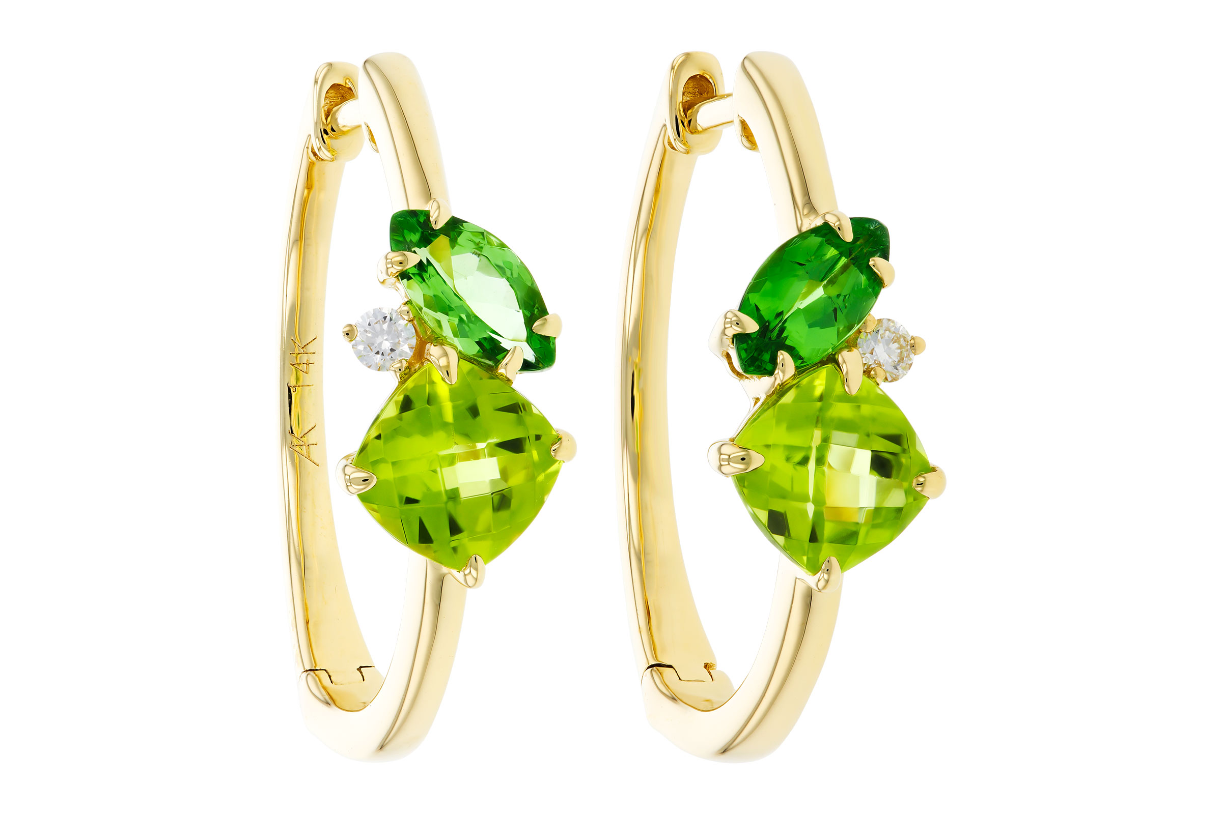 A312-11195: EARRINGS 1.69 TW SEMI-PREC (PER,TSAV) 1.73 TGW