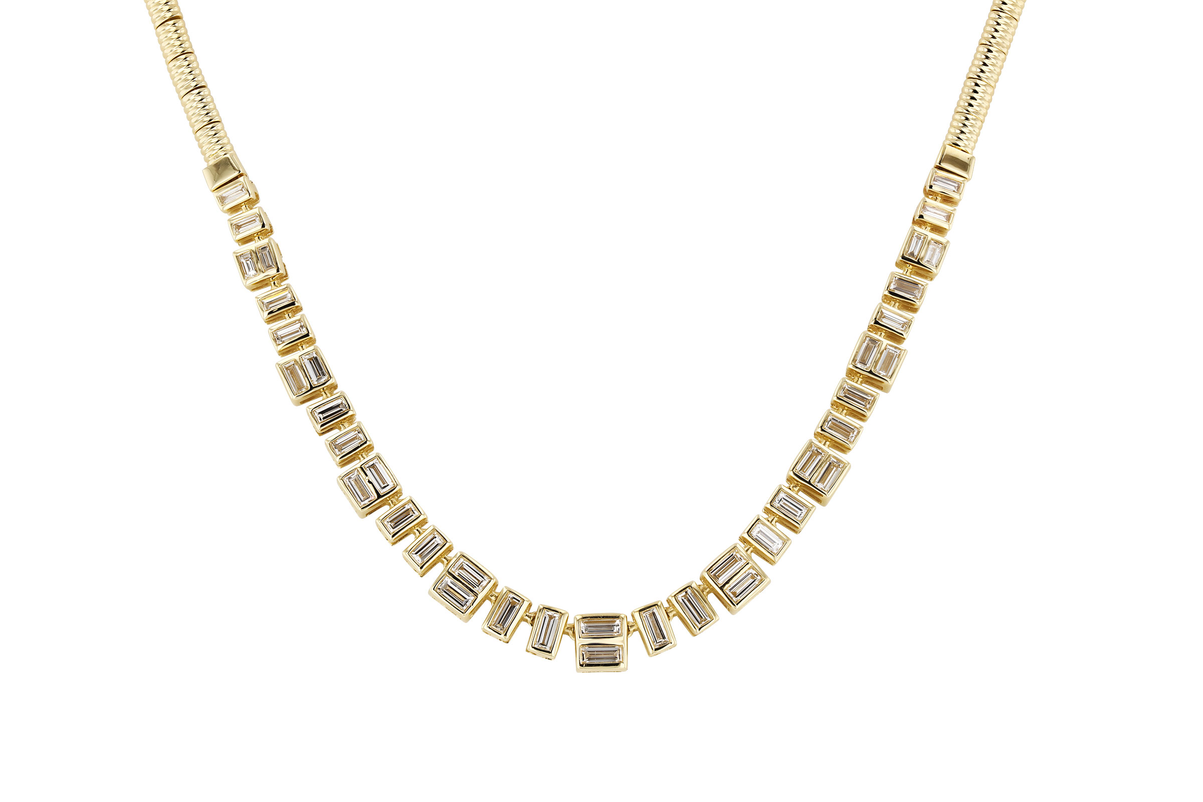 A312-11222: NECKLACE 1.80 TW BAGUETTES (17")