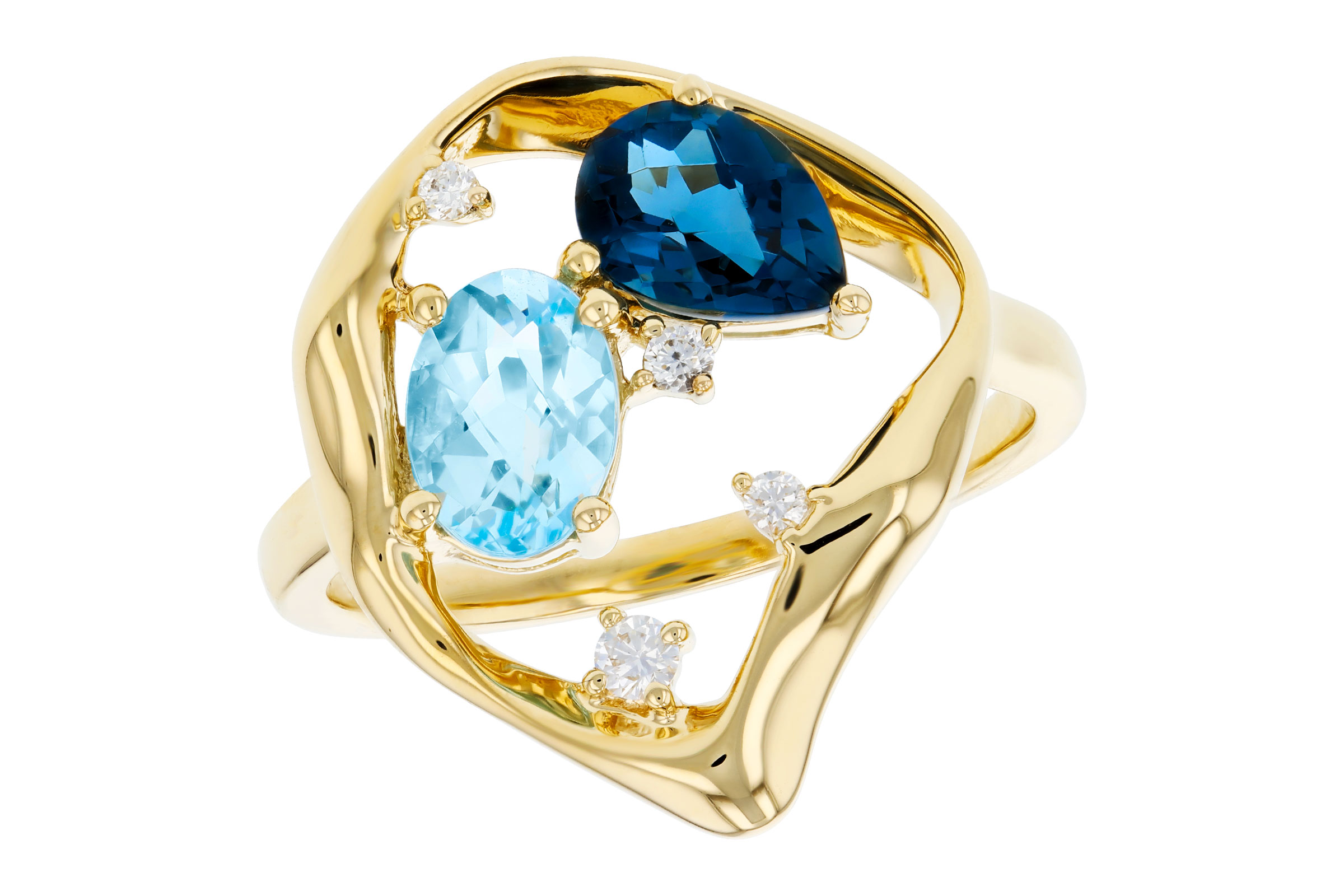 A312-12104: LDS RG 1.60 TW BLUE TOPAZ 1.67 TGW (7x5MM BT)