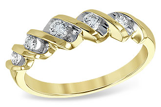 B129-42177: LDS WED RING .25 TW