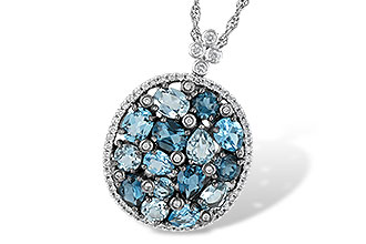 B223-94895: NECK 3.12 BLUE TOPAZ 3.41 TGW