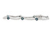 B224-83049: BRACELET .93 BLUE DIAS 1.62 TW