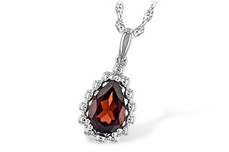 B225-76713: NECKLACE 1.38 CT GARNET