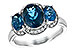 B225-79386: LDS RG 4.20 BLUE TOPAZ 4.33 TGW