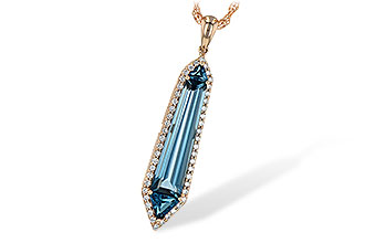 B226-63968: NECK 3.47 LONDON BLUE TOPAZ 3.70 TGW