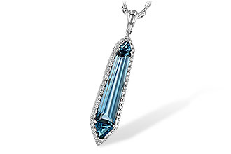 B226-63968: NECK 3.47 LONDON BLUE TOPAZ 3.70 TGW