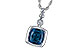 B226-66649: NECK 1.50 LONDON BLUE TOPAZ 1.54 TGW