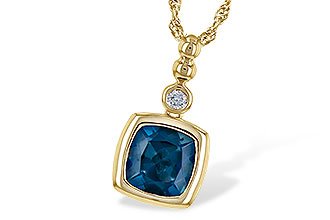 B226-66649: NECK 1.50 LONDON BLUE TOPAZ 1.54 TGW