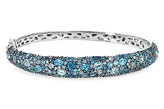 B226-66695: BANGLE 7.60 BLUE TOPAZ 7.85 TGW