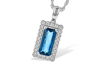 B226-71195: NECK 1.55 LONDON BLUE TOPAZ 1.70 TGW