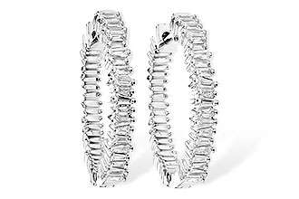 B309-42140: EARR .35 CTS TW BAGUETTE DIAS