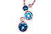 B309-43077: NECK 2.30 BLUE TOPAZ 2.40 TGW