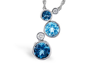B309-43077: NECK 2.30 BLUE TOPAZ 2.40 TGW