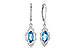B309-43995: EARR 1.02 TW BLUE TOPAZ 1.17 TGW