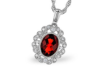 B310-29422: NECK 1.40 GARNET 1.54 TGW (8x6MM GAR)