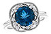 B310-30349: LDS RG 2.90 LONDON BLUE TOPAZ 3.05 TGW (9MM LBT)