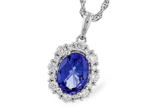 B310-31268: NECK 1.02 TANZANITE 1.32 TGW (8x6 OVAL)