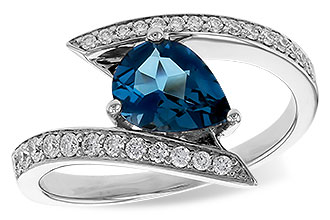 B311-19395: LDS RG 1.04 LONDON BLUE TOPAZ 1.28 TGW (8x6MM)