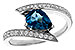 B311-19395: LDS RG 1.04 LONDON BLUE TOPAZ 1.28 TGW (8x6MM)