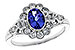 B311-19422: LDS RG .80 TANZANITE 1.20 TGW (7x5MM OV)
