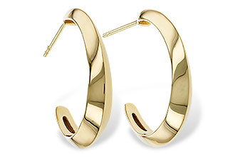 B311-20313: GOLD EARRINGS (25MM)