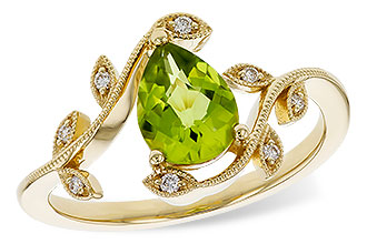 B311-20340: LDS RG 1.16 PERIDOT 1.22 TGW (8x6MM PER)