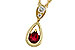 B311-21222: NECKLACE .20 RUBY .26 TGW (4x3 RUBY)