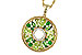 B311-22131: NECKLACE 1.47 SEMI-PREC (PER & GR.GT) 1.52 TGW
