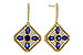 B311-23022: EARRINGS 1.03 TW SAPPHIRE 1.46 TGW