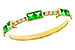 B311-23068: LDS WED RG .23 TW EMERALD .30 TGW