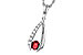 B311-23086: NECKLACE .34 RUBY .50 TGW (5x4 RUBY)